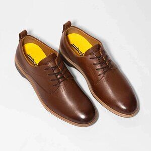 Amberjack The Original Oxford Dress Shoes US 9 Chestnut Leather [NEW] MSRP $195